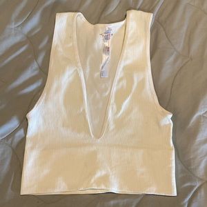 NWOT Out From Under Deep V Crop Top!